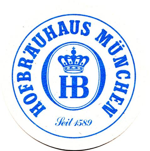 münchen m-by hof hofbräuhaus 2ab (rund215-seit 1589-blau) 